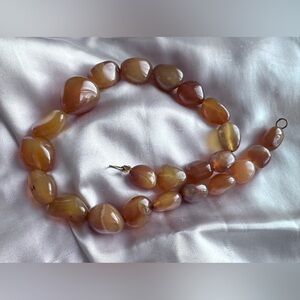 Chunky carnelian necklace